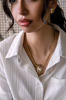 Кольцо (Кристалл медовый, 3,5х2,7 см, регулируется) Италия Claudio Canzian 002 01 563