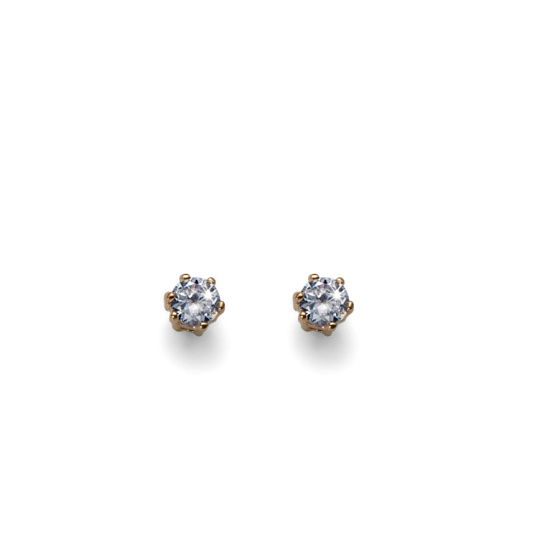 картинка Серьги (кристалл прозрачный, г/п: золото, 0,5х0,5 см) 22364G Австрия Oliwer Weber ювелирный  магазин Калина являющийся официальным дистрибьютором в России 