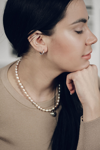 Колье Теннис (кристаллы аквамарин, г/п: родий 38-41 см) Испания SW00 0010R-202N