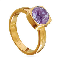 Кольцо Теннис (кристаллы пурпурные, г/п: родий 8 мм, р.17) Uvelina SW00 0010G-0161R