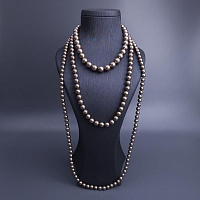 Колье (Майорка, шоколад, г/п: золото, 1,2см, 1 см, 0,7 см) Испания Madreperla 020 05 082