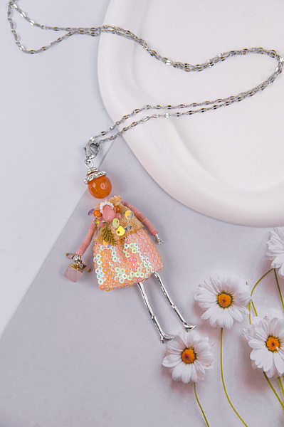 Подвеска (кукла Николь, серебристый) MIA-2401-CL5478 Франция MiAmelie