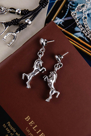 картинка Серьги (без вст., 5.2х1.2 см) RUS601 Испания Ciclon Э/коллекция ювелирный  магазин Калина являющийся официальным дистрибьютором в России 