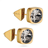 Пусеты Теннис (кристаллы грейдж, г/п: золото 8 мм) Uvelina SW00 0010G-284E1