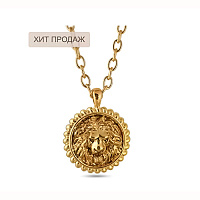 Колье Огненный лев (г/п: золото с патиной, 85 см., 6х5 см) SI00 0043-01f Uvelina