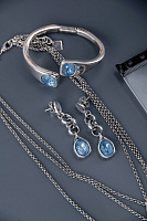 Серьги VIDDA, Cibeles, австрийский кристалл, VD24.2-01976 (голубой), Испания