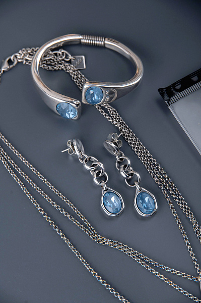 Серьги VIDDA, Cibeles, австрийский кристалл, VD24.2-01976 (голубой), Испания