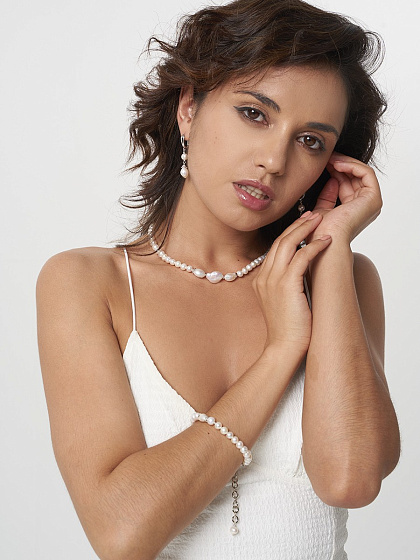 картинка Браслет (Жемчуг) Россия 40081250 Pearls ювелирный  магазин Калина являющийся официальным дистрибьютором в России 