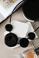 Колье Grafite Luna (черная, черный каучук) Италия ENZO BENZO 