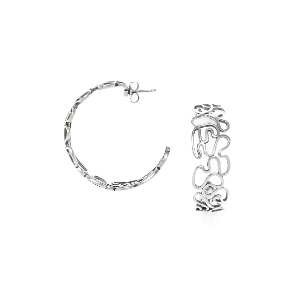 Серьги TOSCANE (12,55 гр, 4 см, г/п: серебро) 12-30866 Франция Ori-Tao