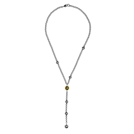 картинка Колье (г/п: серебро, золото, 60+13 см, регулируется) 250817 Испания Ciclon Spherik ювелирный  магазин Калина являющийся официальным дистрибьютором в России 