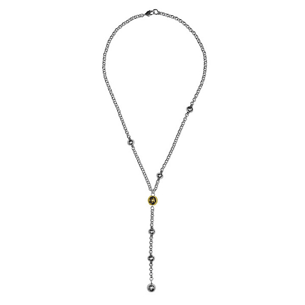 Колье (г/п: серебро, золото, 60+13 см, регулируется) 250817 Испания Ciclon Spherik