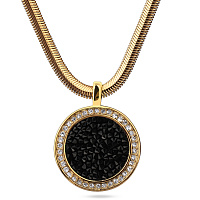 Колье Галактика (Кристаллы черные, г/п: золото, 45-50 см) Uvelina SW00 0060G-280P