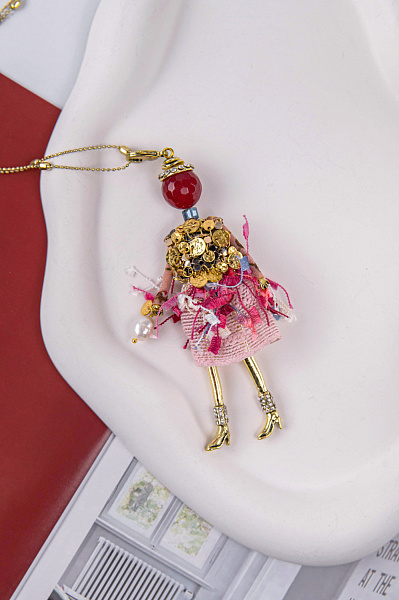 Подвеска (кукла Корнелия, золотистый) MIA-2408-CL5577 Франция MiAmelie