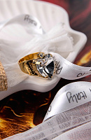 Кольцо Сердце (Кристалл прозрачный, 1,6х1,4 см, регулируется) Италия Claudio Canzian 002 01 506