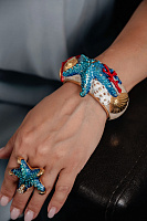 Браслет Летняя фантазия (эмаль, кристаллы, г/п: золото, до 18р.) Италия ANNIBALE BALDINI 007 04 087