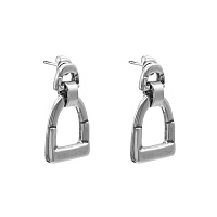 Серьги (г/п:серебро, 3х2 см) 241600 Испания Equus New Ciclon 