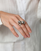 Кольцо (р.18.5, г/п: серебро) 256500-00-8 Испания Ciclon Spherik