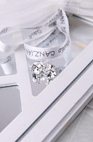 Пусеты (кристалл прозрачный, г/п: серебро) Италия Claudio Canzian 002 02 325