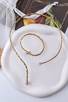 Браслет Поцелуйчик (кристаллы сиренево-лунные) Италия Claudio Canzian 002 04 167