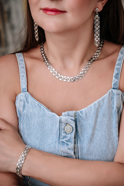 Серьги VIDDA, Dune, металл: серебристый VD24-01902 Испания