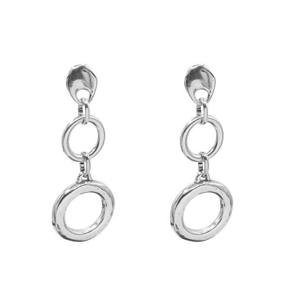 Серьги CICLÓN (б/вст., 6.5х2.4 см) 255603 Испания Aurea