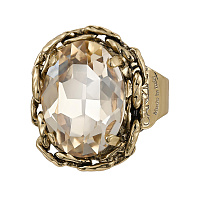 Кольцо (Кристалл медовый, 1,8х1,3 см, регулируется) Италия Claudio Canzian 002 01 562