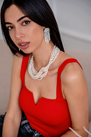 Серьги Moonligh (жемчуг, перламутр, г/п: золото) 12CP79388 Франция Nature Bijjoux