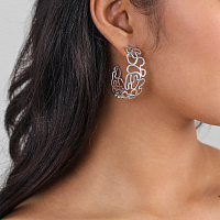 Серьги TOSCANE (12,55 гр, 4 см, г/п: серебро) 12-30866 Франция Ori-Tao