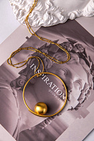 Колье Vault (г/п: золото, d 6.5 см, 82 см) Katerina Vassou KV25.2-401409G