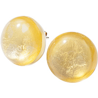 Пусеты Precious (золотистый, 1,5х1,5 см) Голландия ZSISKA