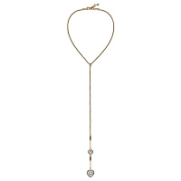 Колье Сердца (кубический цирконий, жемчуг. 47+35 см., 1.6х1.6 см) Италия Claudio Canzian 002 05 884