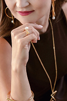 Кольцо Talent (с жемчугом, г/п: золото, 17р) Греция Katerina Vassou KV25.1-403286G 