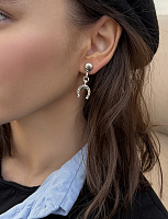 Серьги (без вст., 3.5х1.4 см) RUS602 Испания Ciclon Э/коллекция