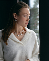 Колье Ciclon 245804 (г/п:серебро,40+5 см) Испания SOPHIE France 