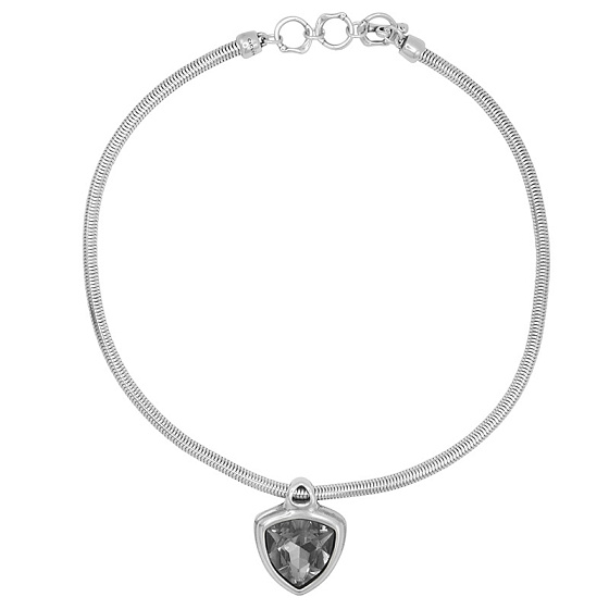 картинка Колье Ciclon 251806-10 (кристалл графит,г/п:серебро, 40+4 см, 3.2х3 см) Испания Amarre  ювелирный  магазин Калина являющийся официальным дистрибьютором в России 