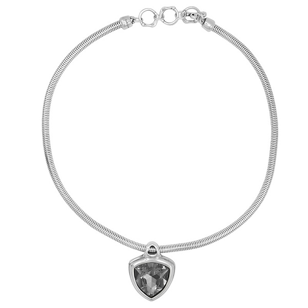 Колье Ciclon 251806-10 (кристалл графит,г/п:серебро, 40+4 см, 3.2х3 см) Испания Amarre 