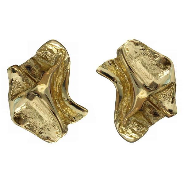 Серьги (г/п: золото, 3,5х2,1 см, 18 гр) Греция Kalliope 022 02 040