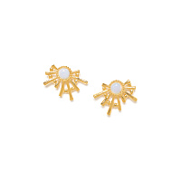 Серьги ELLEN (кристаллы, г/п:золото, латунь,5,65 гр, 1,8 см) 1268501 Франция Frank Herval
