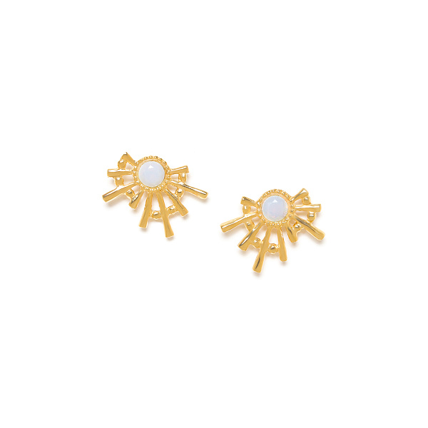 Серьги ELLEN (кристаллы, г/п:золото, латунь,5,65 гр, 1,8 см) 1268501 Франция Frank Herval