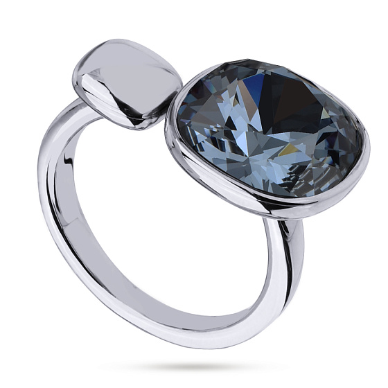 картинка Кольцо Триумф (кристаллы джинс ,12 мм, г/п:родий, 18р) SW00 0020R-266R1 ювелирный  магазин Калина являющийся официальным дистрибьютором в России 