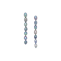 Серьги Pebble bea (Жемчуг, 6.5 см) 12-90376 Франция Nature Bijjoux 