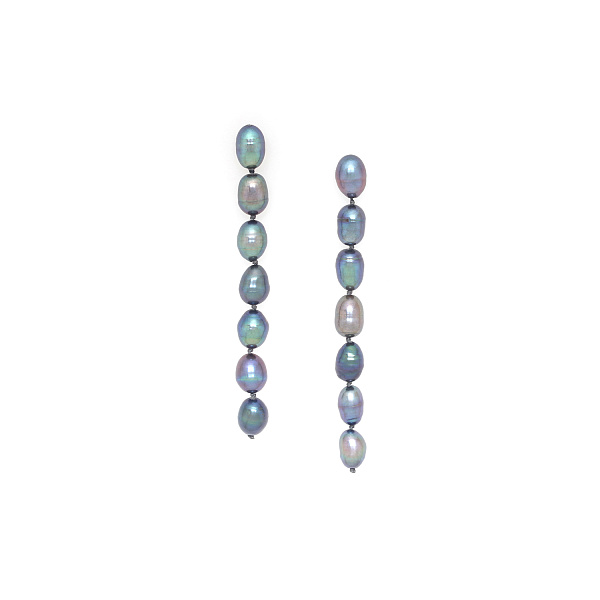 Серьги Pebble bea (Жемчуг, 6.5 см) 12-90376 Франция Nature Bijjoux 