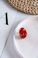 Кольцо Organic красный р.17.5 Голландия ZSISKA