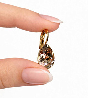 Серьги Patrice, г/п: золото, 5540-1117-7325 Чехия Anabel Crystal