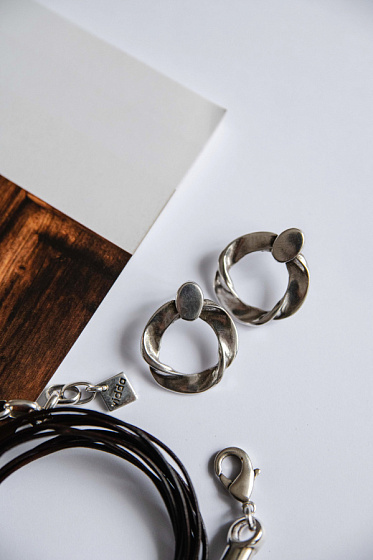 картинка Серьги VIDDA, Impact, металл VD23 2-01820 (серебристый) Испания ювелирный  магазин Калина являющийся официальным дистрибьютором в России 