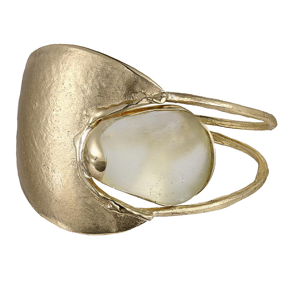 картинка Браслет (ювелирная смола зеленая, г/п: золото, регулируется) Греция Kalliope 002 04 021 ювелирный  магазин Калина являющийся официальным дистрибьютором в России 