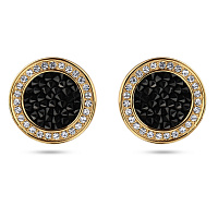 Пусеты Галактика (кристаллы черные, г/п: золото) Uvelina SW00 0060G-280E1