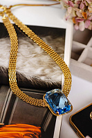 Колье (кристалл синий) Италия  Claudio Canzian 002 01 670