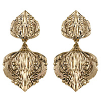 Серьги (7,8х4 см, 20 гр.) Италия Claudio Canzian 002 02 359
